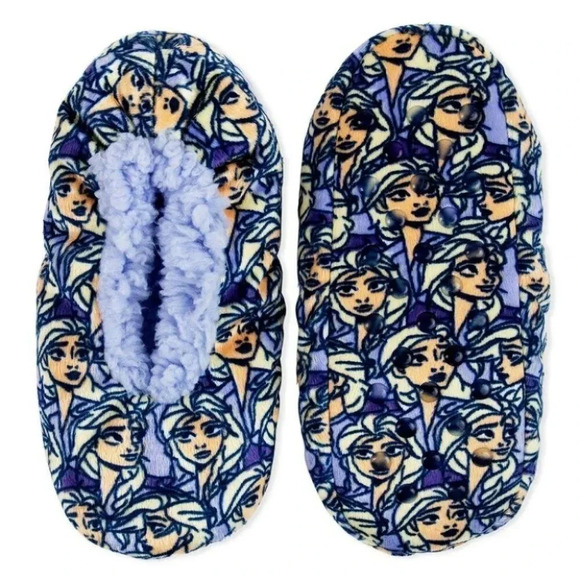 Disney Frozen II fuzzy slippers - Picture 1 of 5